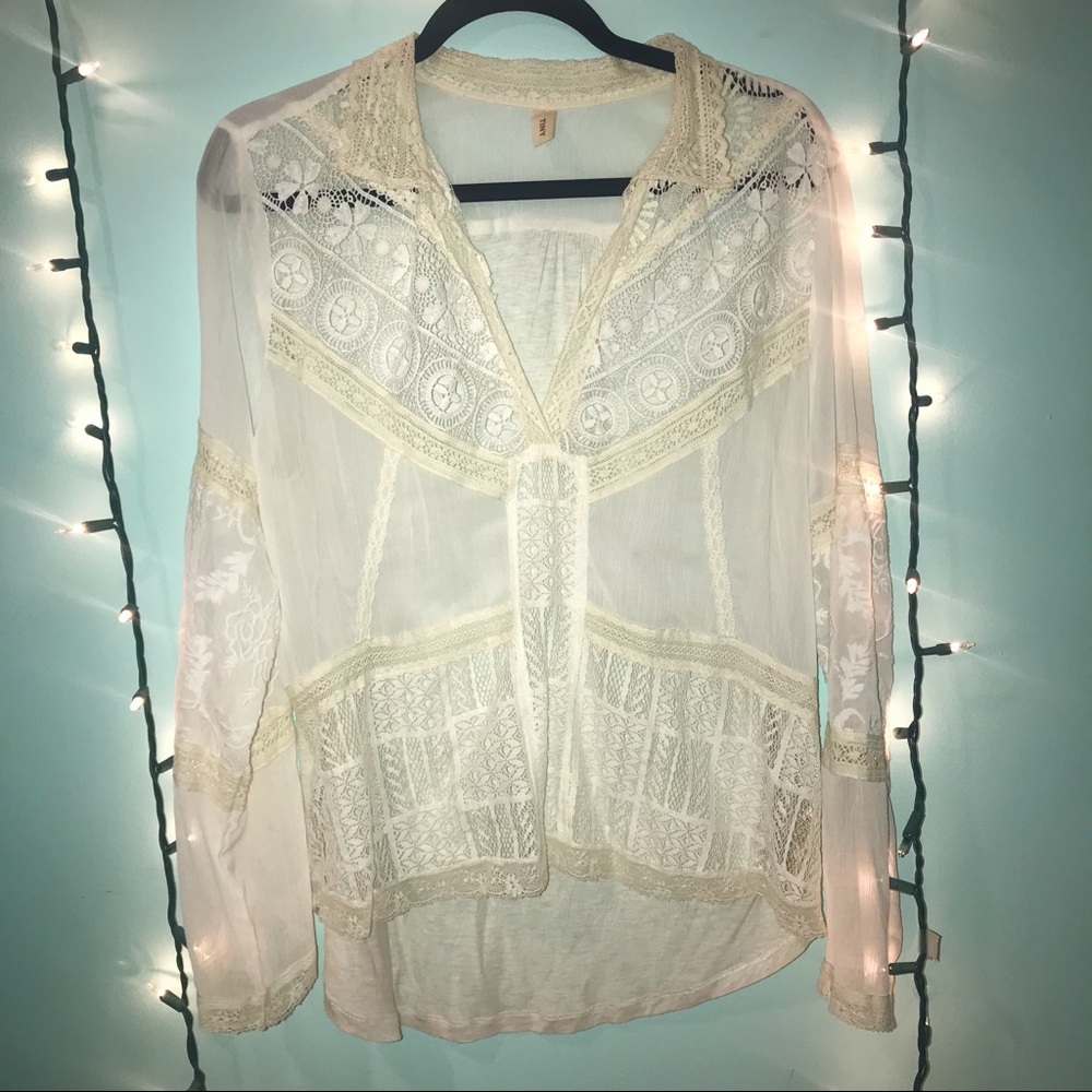 ‘Tiny’ brand Anthropologie lace dress top